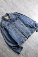 "POLO RALPH LAUREN" faded denim trucker jacket