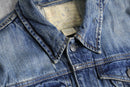 "POLO RALPH LAUREN" faded denim trucker jacket