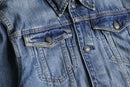 "POLO RALPH LAUREN" faded denim trucker jacket