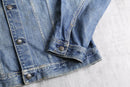 "POLO RALPH LAUREN" faded denim trucker jacket