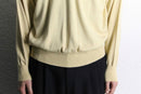 “TRUSSARDI” yellow beige V-neck knit