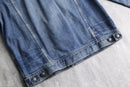 "POLO RALPH LAUREN" faded denim trucker jacket