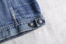 "POLO RALPH LAUREN" faded denim trucker jacket