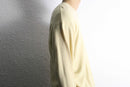 “TRUSSARDI” yellow beige V-neck knit