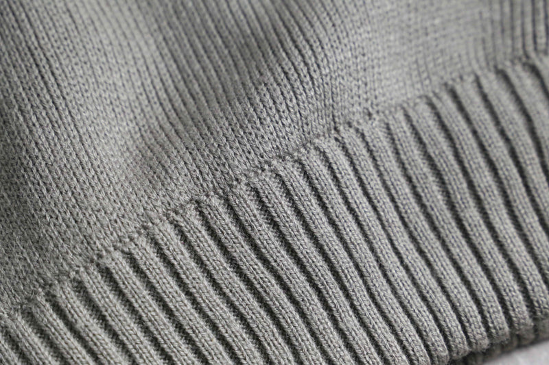 suede × knit zip-up jacket