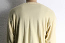 “TRUSSARDI” yellow beige V-neck knit