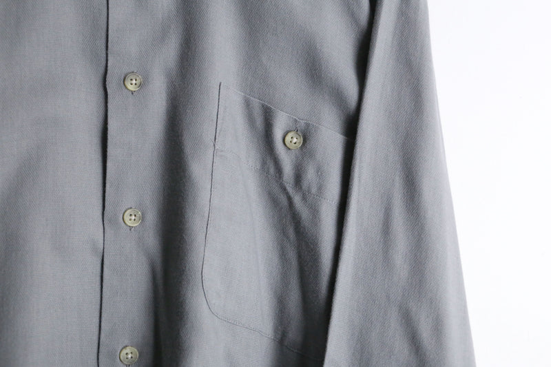 "YVES SAINT LAURENT" gray color dress shirt