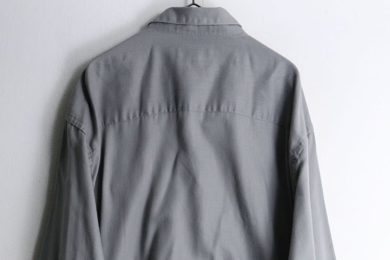 "YVES SAINT LAURENT" gray color dress shirt