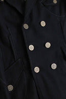 double-breasted cross button jacket
