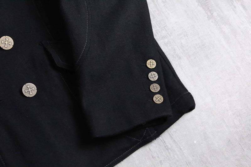 double-breasted cross button jacket