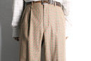 gun club check two tuck wide slacks