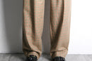gun club check two tuck wide slacks