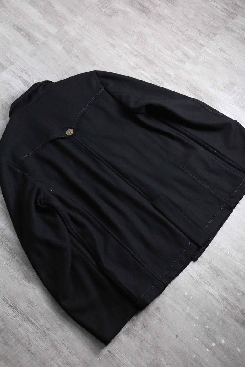 double-breasted cross button jacket