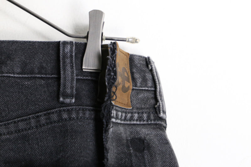 "Re:make" super flare black denim pants