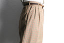 gun club check two tuck wide slacks