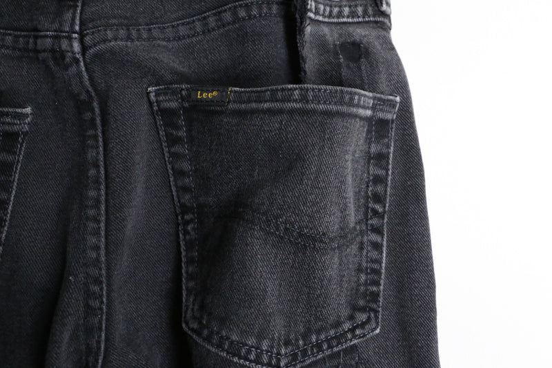 "Re:make" super flare black denim pants