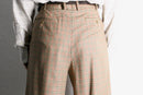 gun club check two tuck wide slacks