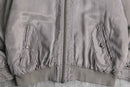 faded greige short bomber jacket