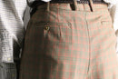 gun club check two tuck wide slacks