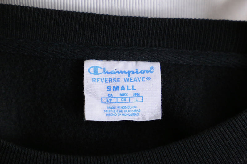 “champion” black reverse weave sweat