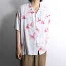 金魚 total pattern H/S rayon shirt
