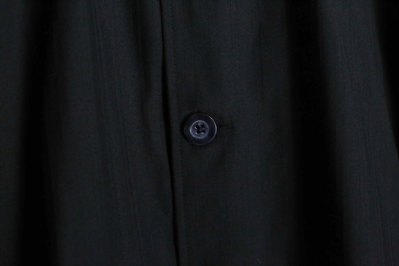 black shadow stripe middle shirt jacket