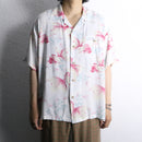 金魚 total pattern H/S rayon shirt