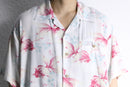 金魚 total pattern H/S rayon shirt