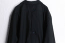 black shadow stripe middle shirt jacket