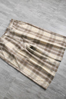 90-00's "SOUTH POLE" brown check shorts