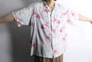 金魚 total pattern H/S rayon shirt