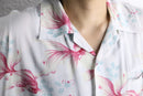 金魚 total pattern H/S rayon shirt