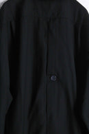 black shadow stripe middle shirt jacket