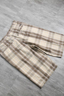 90-00's "SOUTH POLE" brown check shorts