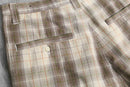 90-00's "SOUTH POLE" brown check shorts