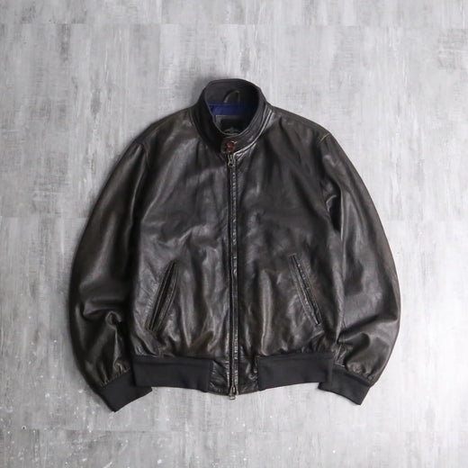 dark brown short leather jacket