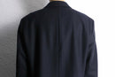 “BOSS” dark navy wool half coat