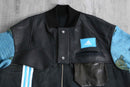 Re:make leather × knit docking jacket