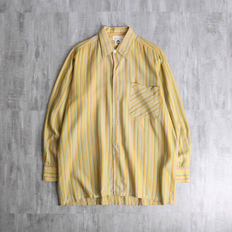 70’s stripe pattern dress shirt