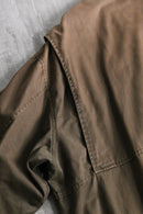 “ORVIS” fade brown cotton harrington jacket