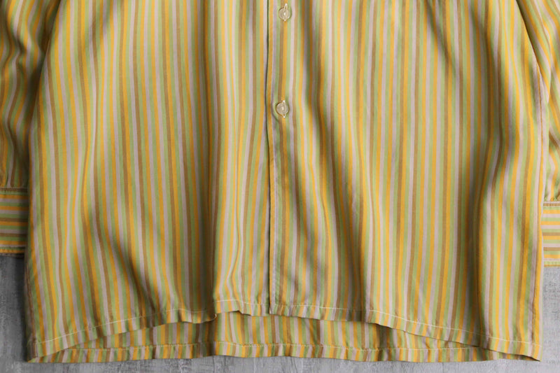 70’s stripe pattern dress shirt