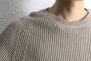 "GAP" ruglan sleeve beige ribbing knit pullover