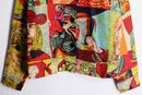 Picasso art graphic linen×rayon shirt jacket