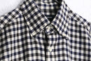 “Aquascutum” monotone club check cotton shirt