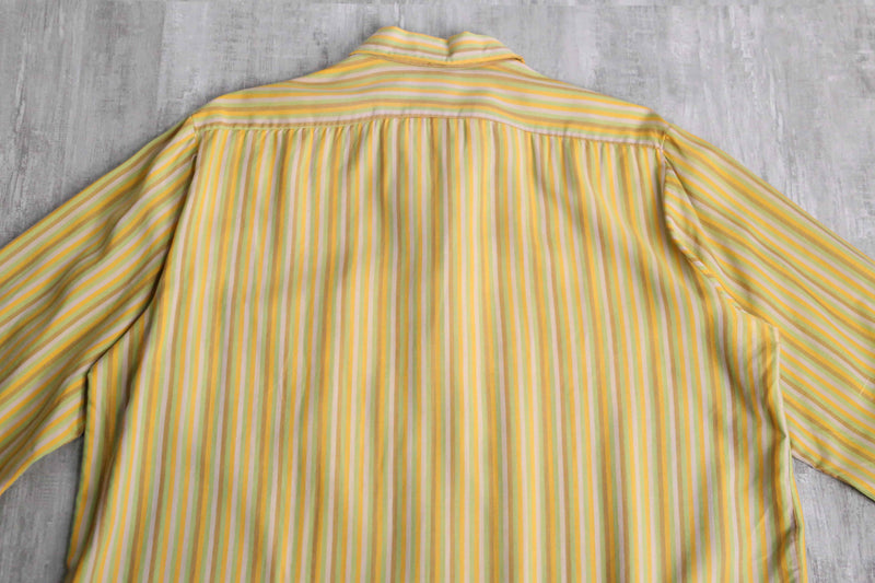 70’s stripe pattern dress shirt