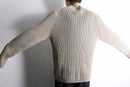 "GAP" ruglan sleeve beige ribbing knit pullover