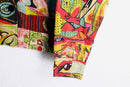 Picasso art graphic linen×rayon shirt jacket