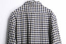 “Aquascutum” monotone club check cotton shirt