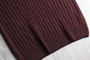 “adidas” bordeaux v-neck knit vest