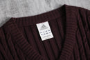 “adidas” bordeaux v-neck knit vest